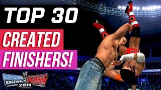 Top 30 Created Finishers in WWE Smackdown vs Raw 2011 [upl. by Seiber52]