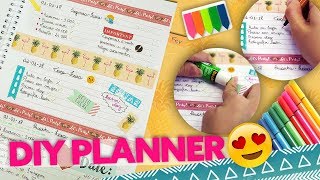 DIY  FAÇA SUA PRÓPRIA AGENDA E PLANNER [upl. by Valdes931]