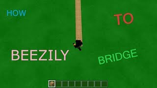 HOW TO BREEZILY BRIDGE IN MINECRAFT PE IOSAndroidWindows Tutorial [upl. by Ita895]