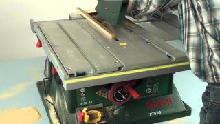 Bosch PTS 10 Table saw  w444w ENG [upl. by Ahselrak]