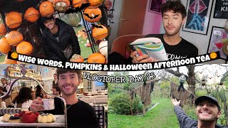 Wise Words Pumpkins amp Halloween Afternoon Tea  Vlogtober Day 25 [upl. by Handel]