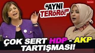 TBMM’de çok sert HDPAKP tartışması Meral Danış Beştaş Aynı terörö [upl. by Annamarie]