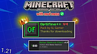 Top 3 BEST Optifine For Minecraft PE 121  No Lag Optifine  Easy Lag Fix For Minecraft PE [upl. by Idac]