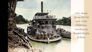 Paddle Steamer Gem Swan Hill Queen of the Murray MurrayDarling river system [upl. by Aneehta]