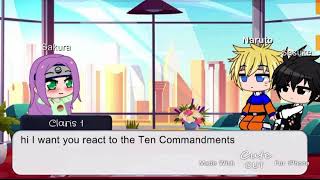 Naruto react to the Ten Commandments team 7 500 subscribers special [upl. by Marty887]