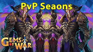 Gems of War New 80 PvP Seasons Explained and Immortal Ossifer Teams [upl. by Akener]