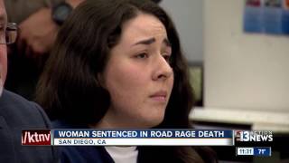 Woman breaks down in court when sentenced for deadly road rage incident [upl. by Ramey641]