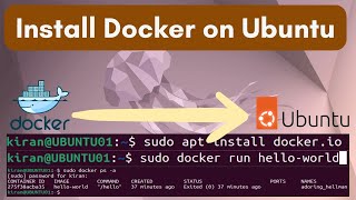 How to Install Docker on Ubuntu A StepByStep Guide [upl. by Nette]