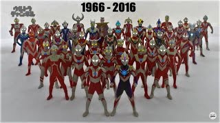 All Ultraman Transformations 19662016 [upl. by Ki198]