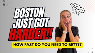 Boston Marathon 2026 The Shocking New Qualifying Times Explained [upl. by Ear238]