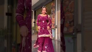 Girl in Red SatinSilk Dance with Punjabi Song [upl. by Yam]