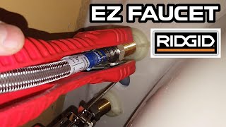 Ridgid Faucet and sink installer tool Demonstration  Easy change faucet tool [upl. by Droffilc85]