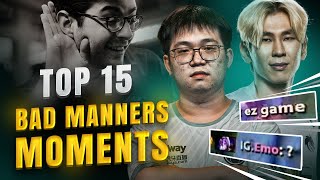 Top 15 Bad Manners Moments in Dota 2 History  The Best of Dota 2s AllChat [upl. by Gershom]