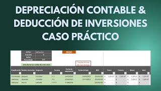 Cálculo de depreciaciones deducción de inversiones 2023 caso práctico [upl. by Carmen]