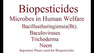 Biopesticides  Biocontrol Agents  AgroBiotechnology  Biopesticides in Agriculture  micobes [upl. by Higinbotham]