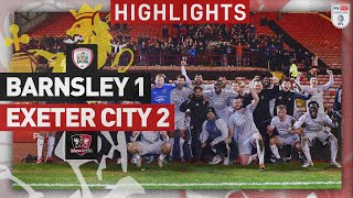 HIGHLIGHTS Barnsley 1 Exeter City 2 27124 EFL Sky Bet League One [upl. by Wsan]