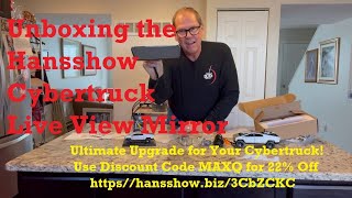 Unboxing the Hansshow 82quot Cybertruck Rear View Mirror  Ultimate Upgrade for Your Tesla [upl. by Agee83]