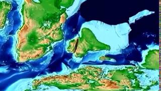 Plate Tectonic Evolution of India Scotese Animation [upl. by Vivl]