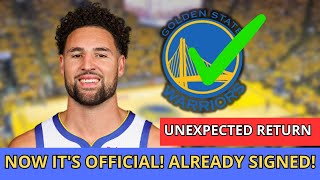 NOW ITS OFFICIAL ALREADY SIGNED UNEXPECTED RETURN  Warriors News [upl. by Kcirdes]