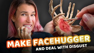 How to make a Facehugger dealing with fear and disgust Secrets of a creepiest monster from quotAlienquot [upl. by Llirrem]