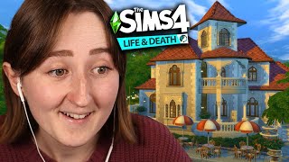 i tried building a restaurant with The Sims 4 Life amp Death [upl. by Oliviero229]