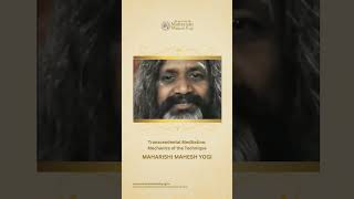 Transcendental Meditation a natural technique  Maharishi Mahesh Yogi [upl. by Blaze475]