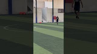 Nutmeg football soccer messi reels cr7 cristianoronaldo fyp foryou funny kick defence [upl. by Yelkcub]