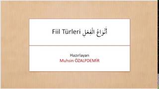 Nahiv  Kavaidül Müyessera I7Fiil türleri أنواع الفعل [upl. by Brighton]