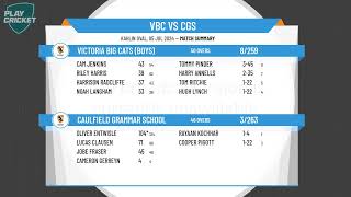 Victoria Big Cats Boys v Caulfield Grammar School [upl. by Reinwald]