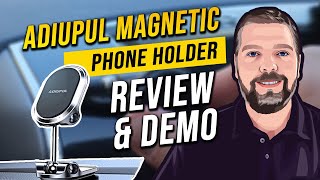 Magnetic Phone Holder For Car Review and Demo by Adiupul [upl. by Hett]