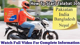 Talabat Food Delivery Jobs Complete Information  Talabat Food Delivery Dubai  Talabat Bike Rider [upl. by Ellekcir]