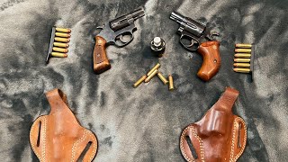 Daily carry 1970’s Twin smith and Wesson 36’s bianchi shadow speed strips ASMR Leather amp Steel [upl. by Petunia]