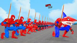 Siêu nhân nhện🔴Spider Man family story rescue the Spider man best team from Joker vs Shark spider [upl. by Atirihs612]