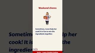 Learn English through short story ⭐ Weekend Chores ⭐shorts [upl. by Neoma]