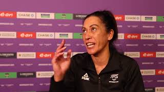 Post match interview Noeline Taurua [upl. by Ahtnams]