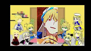 Fate Series All Versions Of Artoria react King Gilgamesh Fgo no part 2 gilgamesh fate viral [upl. by Smitt380]