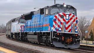 Metra SD70MACH Amtrak Polar Express and More around Chicago [upl. by Paresh]