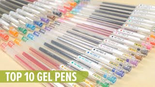 Top 10 Gel Pens [upl. by Eenimod669]