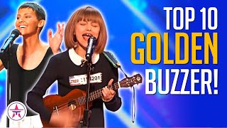 Top 10 GOLDEN BUZZER Singers EVER Whos Your Favorite [upl. by Irafat]