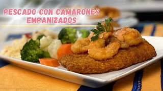 Pescado y Camarones EMPANIZADOS La mejor receta que has probado [upl. by Erminna20]