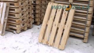 Euro pallet 800x1200  pine wood elements [upl. by Honeywell]