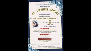 Live  St Francis School Sadabad  Annual Day Celebration 2024 [upl. by Mllly]