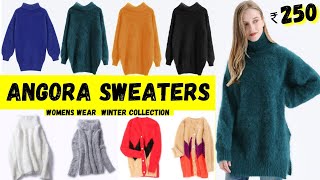 Womens Wear Angora Sweaters  Delhi Wholesale Woolen Market  Woolen Sweater  Export Surplus Market [upl. by Asirac]