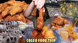 COGEO FOODTRIP  FLAVOURED KANTO STYLE FRIED CHICKEN SISIG DONUT etc [upl. by Aidile187]