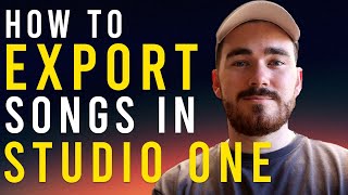 How to export a song in Studio One 5 amp 6 [upl. by Atsirt]