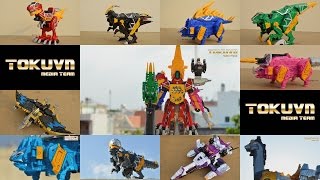 All DX Gattai Zyuden Sentai Kyoryuger 2013 DX 獣電戦隊キョウリュウジャー Power Rangers Dino Charge Megazord [upl. by Tomi]