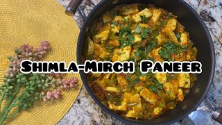 ShimlaMirch Paneer ki Sabzi  Cheese Capsicum Gravy [upl. by Juni]