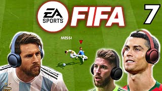 Messi amp Ronaldo play FIFA  The RAMOS Special [upl. by Elfrieda]