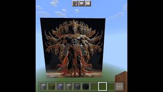 HardGamerz95 Making Ravan Art 🎨 In Minecraft shorts minecraft [upl. by Nesila]