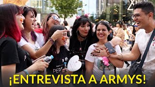 ¡ENTREVISTANDO a ARMYS en el CONCIERTO DE BTS [upl. by Yeargain]